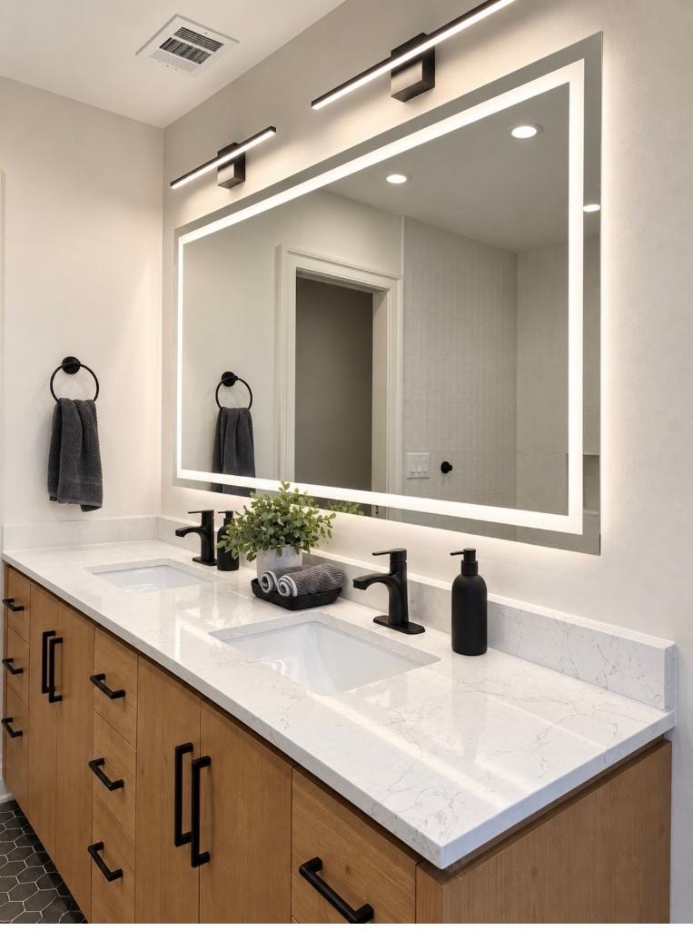North Wakefield primary bathroom vanity