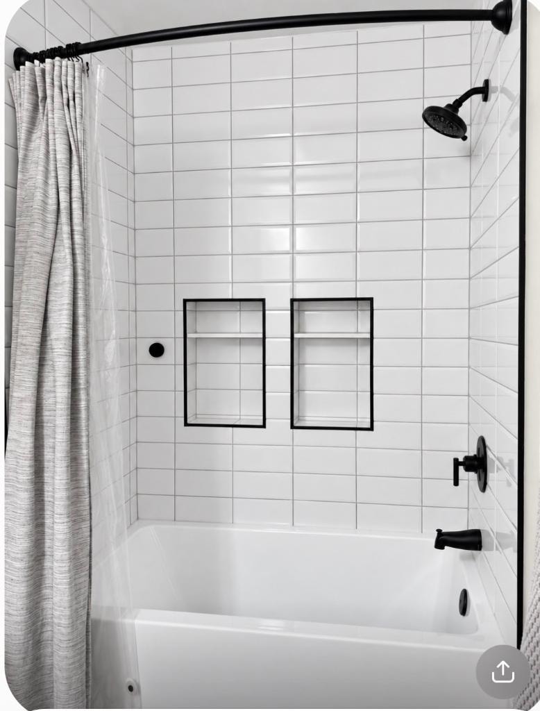 North Wakefield hall bathroom tub and shower